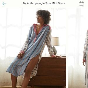 NWT By Anthropology True Midi Dress size Small